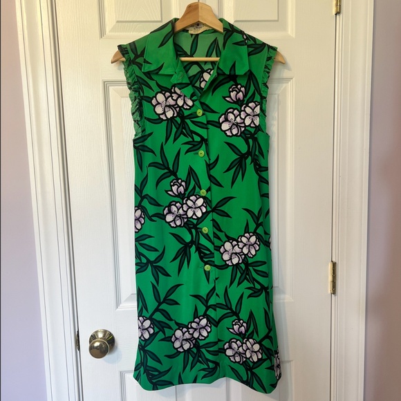 Vintage Hanae Mori Ban-Lon by Vivid Polyester Dress Made in Japan - Picture 1 of 6